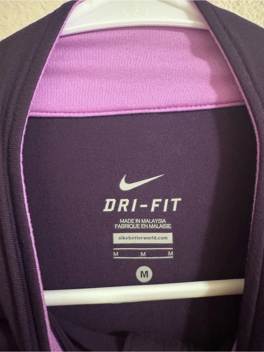 Nike Purple Half-Zip Running Top